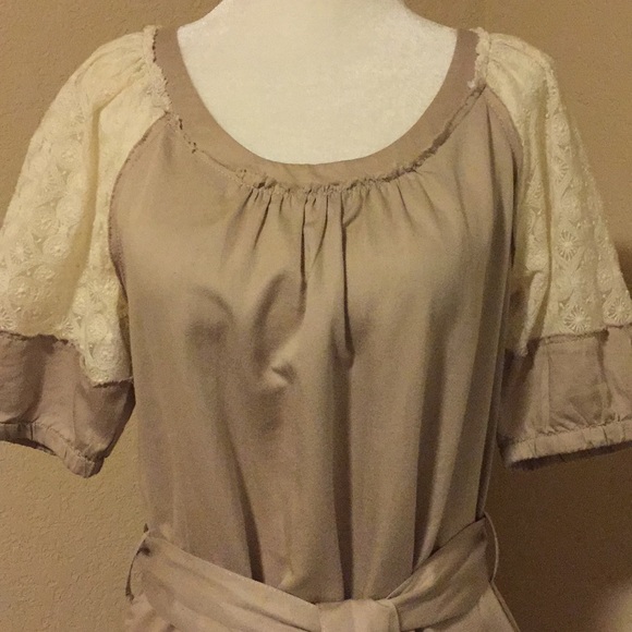 Banana Republic Cotton/Linen Peasant Dress - Picture 2 of 7